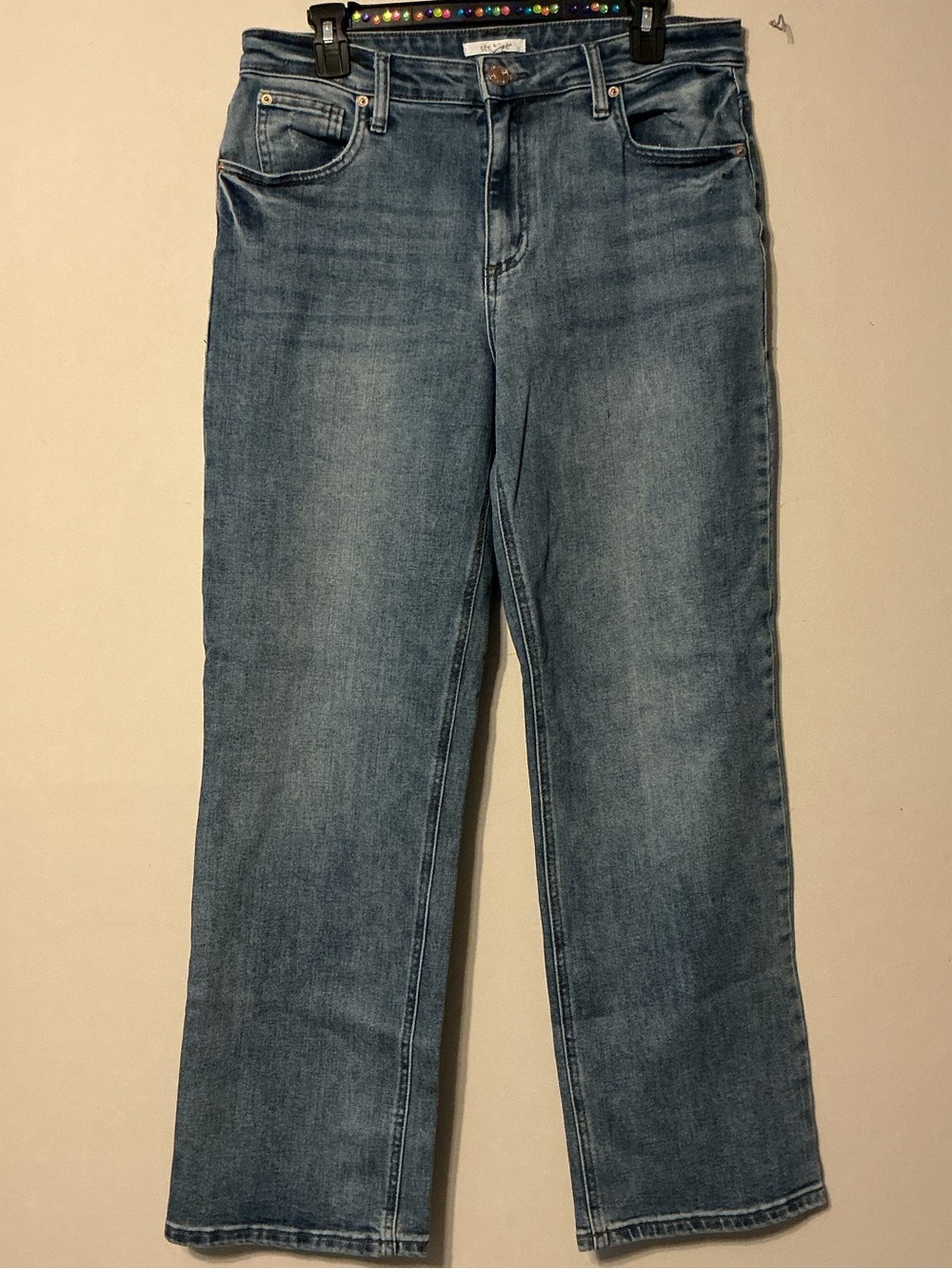 STS Blue Women's Straight Leg Jeans in Medium Blue Wash